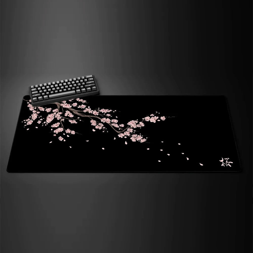 Black Sakura Gaming Mouse Pad My Store
