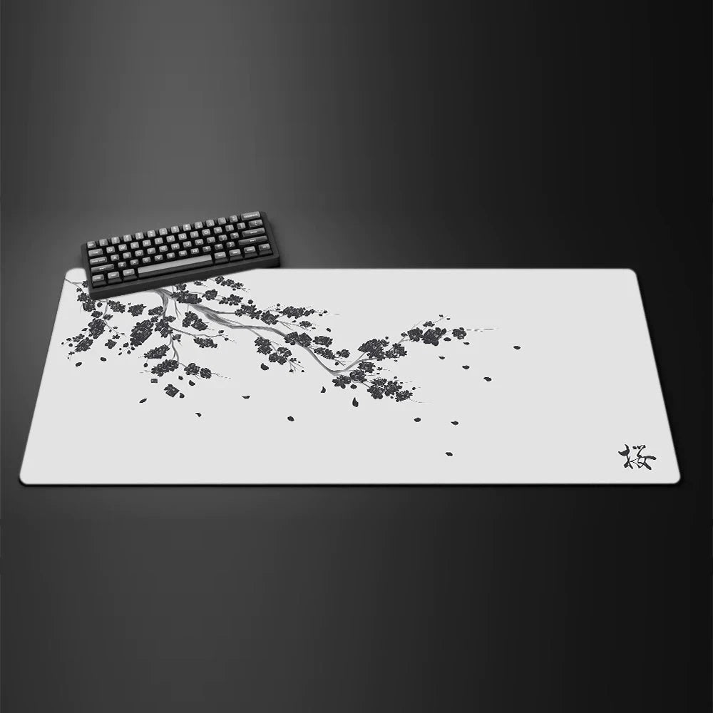 Black Sakura Gaming Mouse Pad My Store