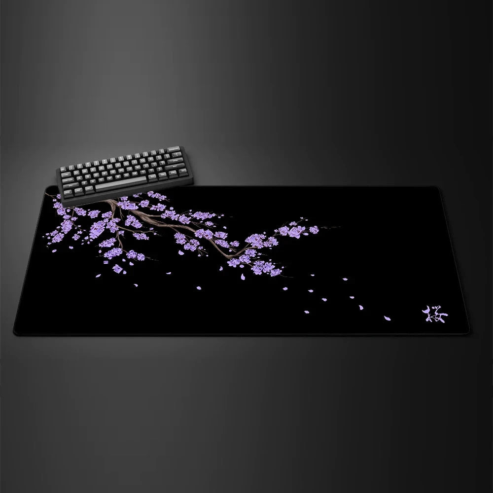 Black Sakura Gaming Mouse Pad My Store