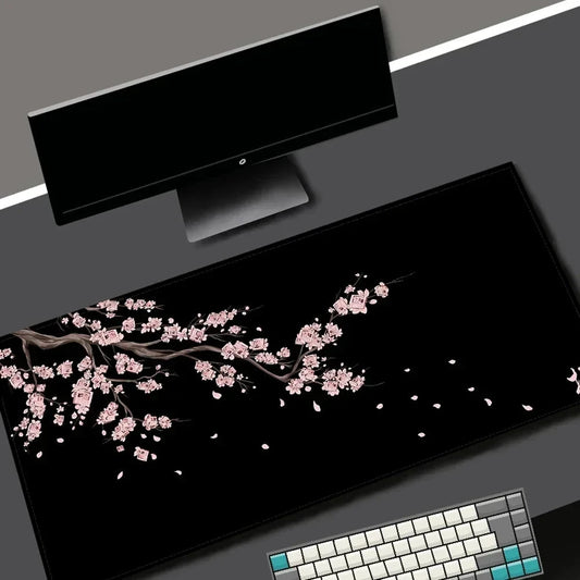 Black Sakura Gaming Mouse Pad My Store