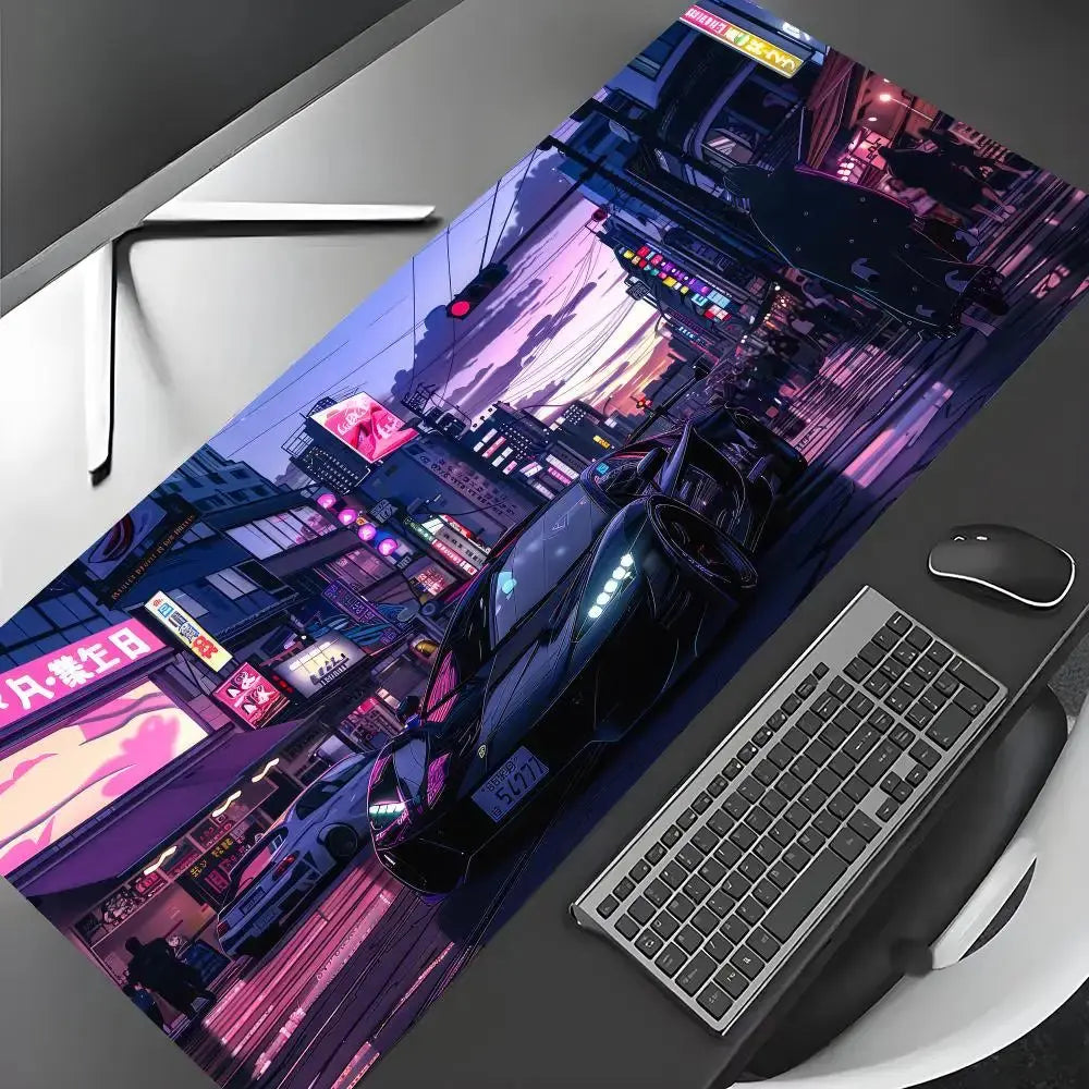 JDM Sports car Mouse Pad rubber anti-slip Desk Mat gamer pc accessories Gaming mat keypad expansion mousepad laptop office pad Dropshipman