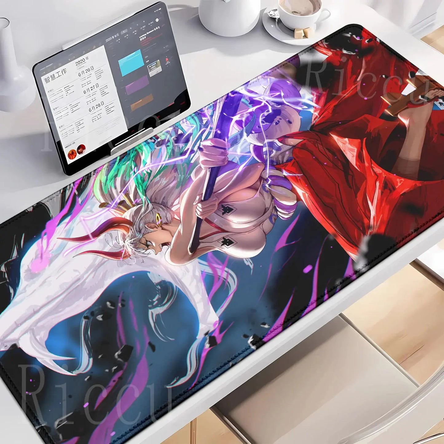 HD peripherals One P-Piece Gaming Mouse Pad Japan Anime Gamer Keyboard PC Mouse Mat Rubber Cartoon Motbook Computer Book cushion Dropshipman