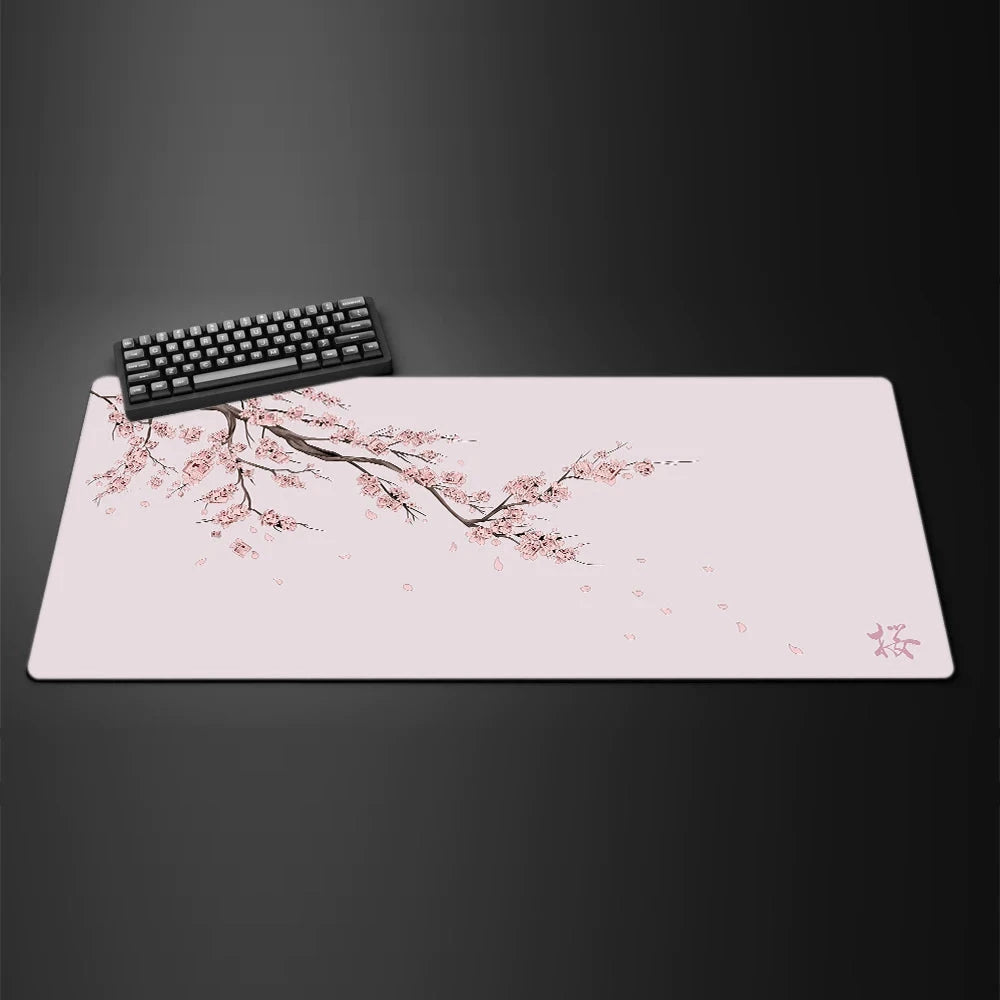 Black Sakura Gaming Mouse Pad My Store